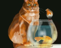 Time for a drink "Water"