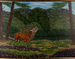 Begin van de bronsttijd Edelhert