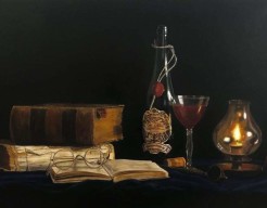 Lezen met kaarslicht