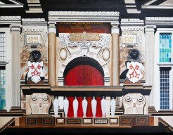 Stadhuis Leiden, voorzijde dubbel tweeluik