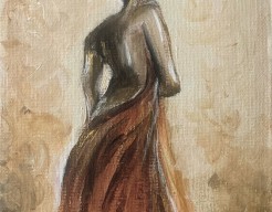 Elegante dromerige vrouw 