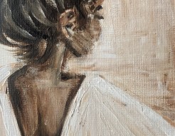 Vrouw met elegante knot