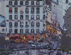 When evening falls in Paris