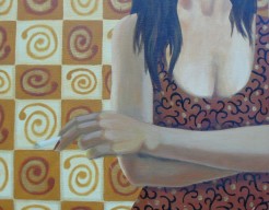 zelfportret met sigaret