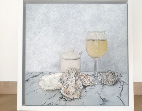 Yes, we're open! (handgeschilderd)