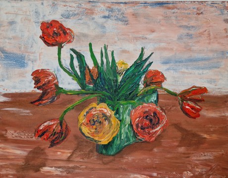 eigenwijze pioentulpen