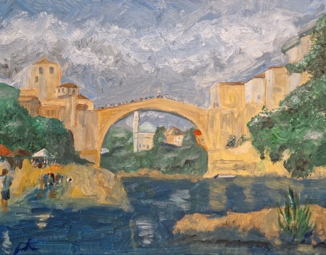 mostar, view from the river