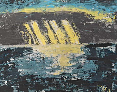 Lichtbreking over het water