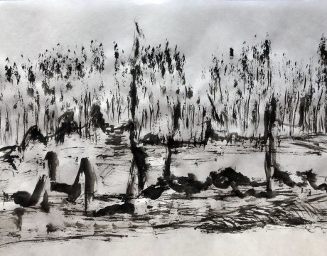 Dansend penseel op Bach