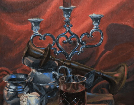 Stilleven: 3 metalen