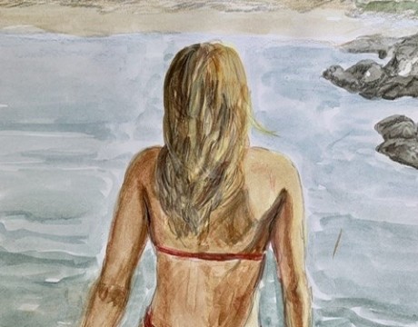 Meisje hoe mooi de natuur en jij 