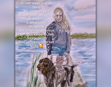 Meisje met hond
