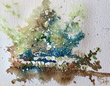 Spash: abstract landschap