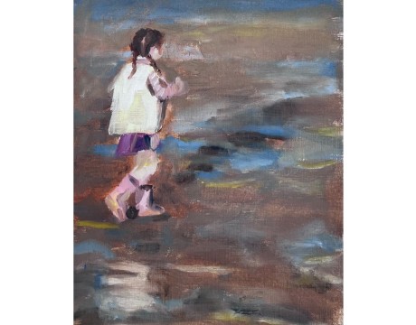 meisje met de laarsjes