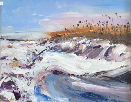 ‘Opgewaaide sneeuw in de sloot’