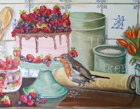 The blue berry thief