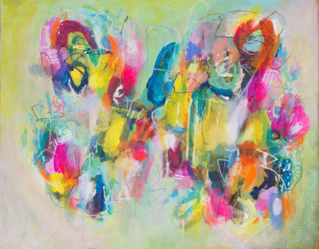 Jazz Encounters - abstract schilderij