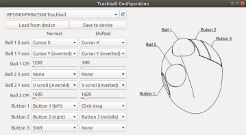 Trackball config tool