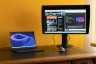 Je kan de EIZO ColorEdge CG2700S met een enkele USB-C kabel aansluiten op laptop, muis en toetsenbord