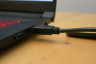 De HDMI-aansluiting van de MSI Katana GF76 12UE zit rechts en daarmee potentieel in de weg van een aangesloten muis.