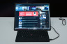 Met het scherm in landschapsmodus heb je veel werkruimte op de Lenovo ThinkPad X1 Fold 2e generatie
