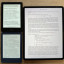 Amazon Kindle (2022) - vergelijking van ePub weergave op de twee e-readers naast een iPad