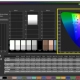 Eizo FlexScan FLT default vs sRGB - ColorChecker classic, black - dE2000