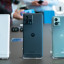 De nieuwe Motorola edge 30 smartphones: van links naar rechts edge 30 ultra, edge 30 fusion en edge 30 neo