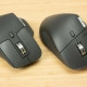 Logitech MX Master 4 naast de MX Master 3S (links)