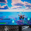 Samsung Odyssey OLED G8 (G80SD) in gebruik met Fortnite (close-up)