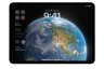 iPadOS 17 Lock Screen Earth met widgets