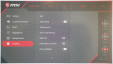 MSI Optix MEG381CQR Plus on-screen menu