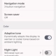 Google Pixel 10 Pro (Material 3 Expressive) - Instellingen, Beeldscherm (lang)