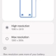 Google Pixel 10 Pro (Material 3 Expressive) - Instellingen, Beeldscherm, Schermresolutie