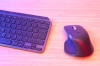 De Logitech MX Master 4 is de nieuwste uitbreiding van de MX-familie (hier in beeld met de MX Keys Mini van een paar jaar geleden).