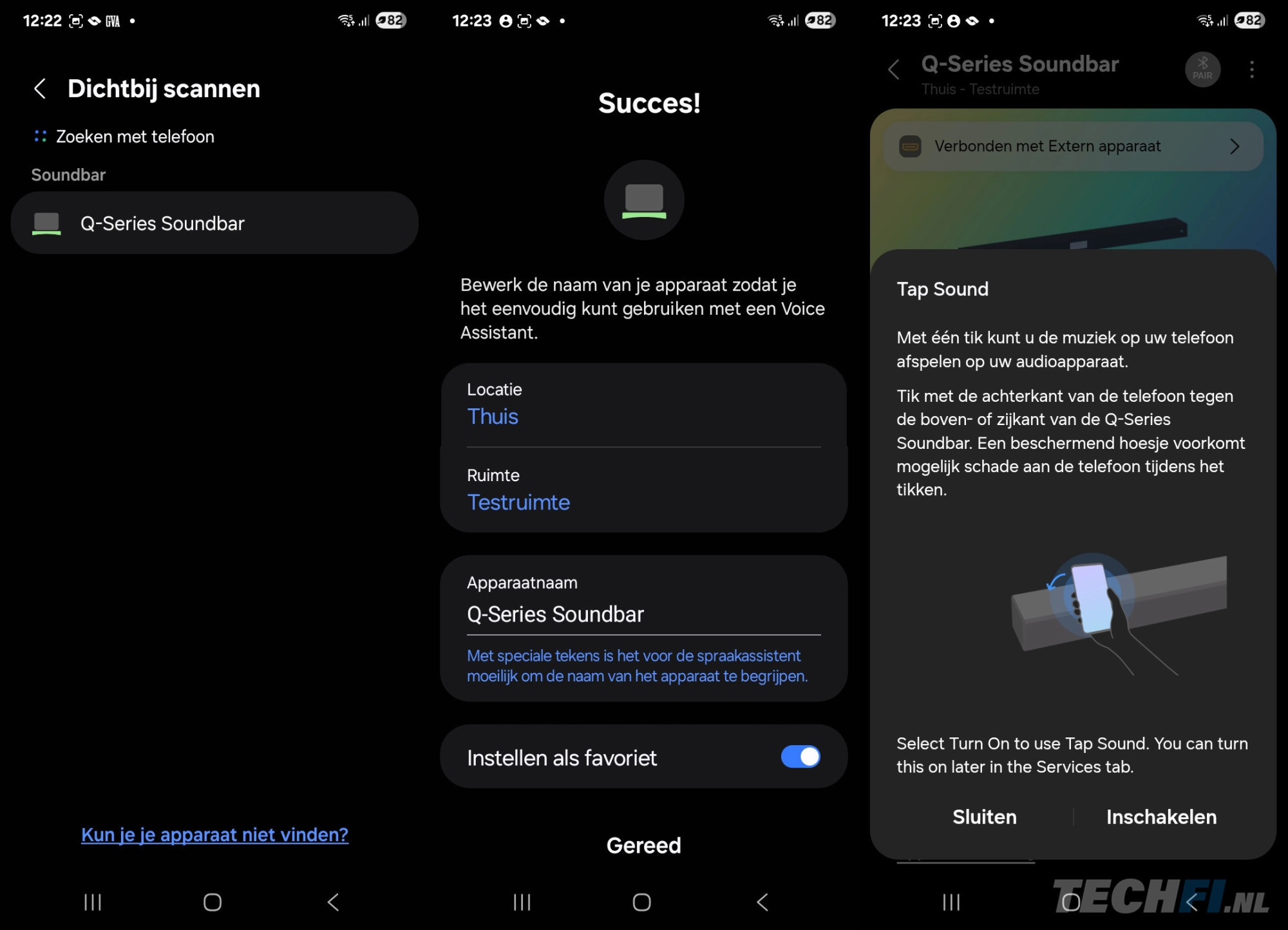 Screenshot SmartThings met HW-Q990F