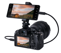 Sony Xperia 1 IV als live viewfinder voor opnames op een Alpha camera