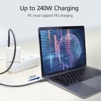 Met de nieuwste USB4-kabels, zoals de ACT AC7431 en AC7451, kan je apparaten opladen met een vermogen tot 240 watt.