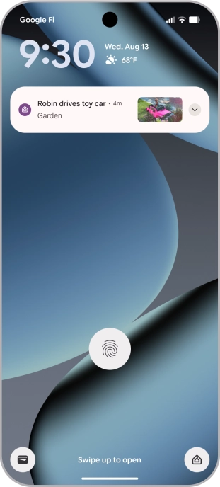 Gemini for Home camera features - AI alert