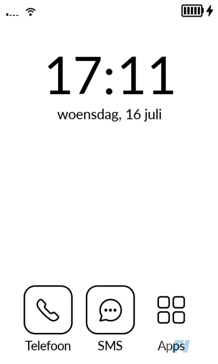 Mudita Kompakt - homescreen