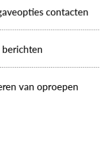 Contacten instellingen