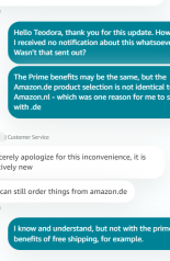 Gesprek met medewerker Amazon DE (3)