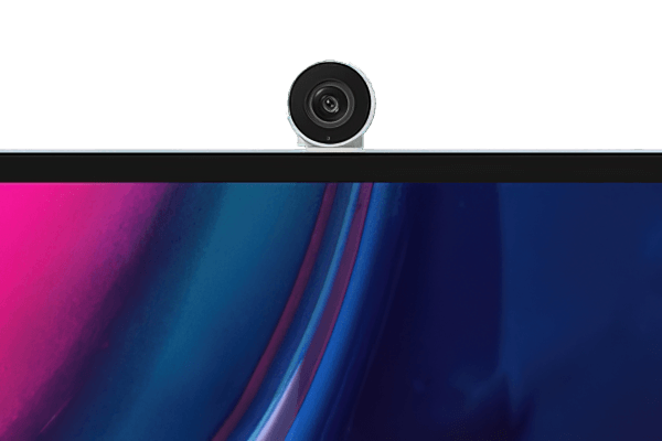 Bovenop de Samsung ViewFinity S9 monitor prijkt deze SlimFit 4K-webcam