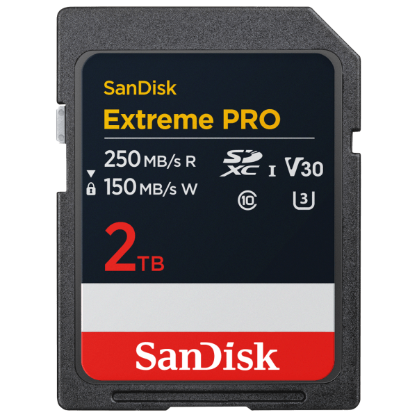 SanDisk Extreme PRO SDXC 2TB geheugenkaartje