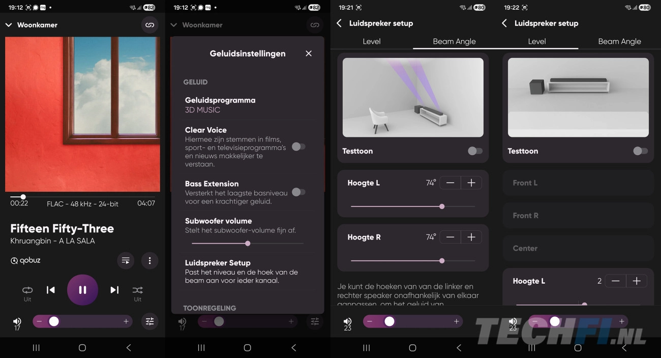 Yamaha MusicCast-app met de True X Surround 90A