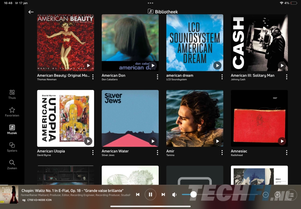 Screenshots BluOS NAD C 700 V2
