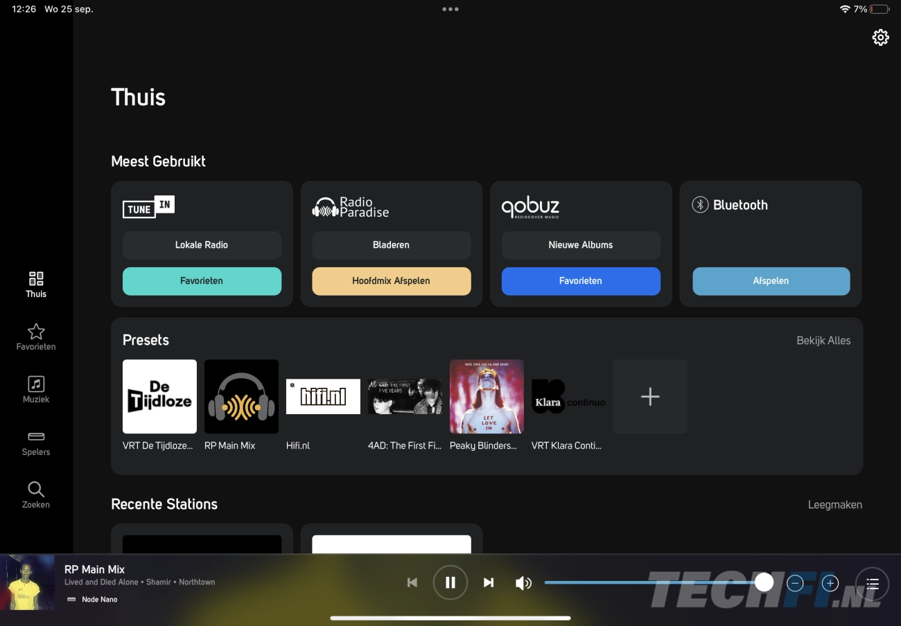 Bluesound Node Nano - BluOS-app