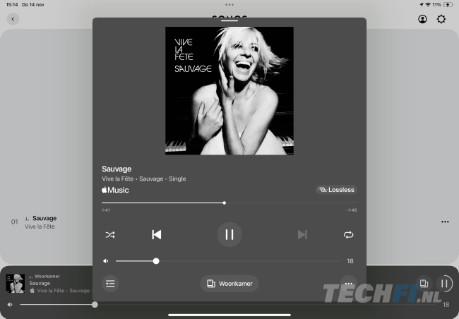 Screenshots Sonos-app met Arc Ultra