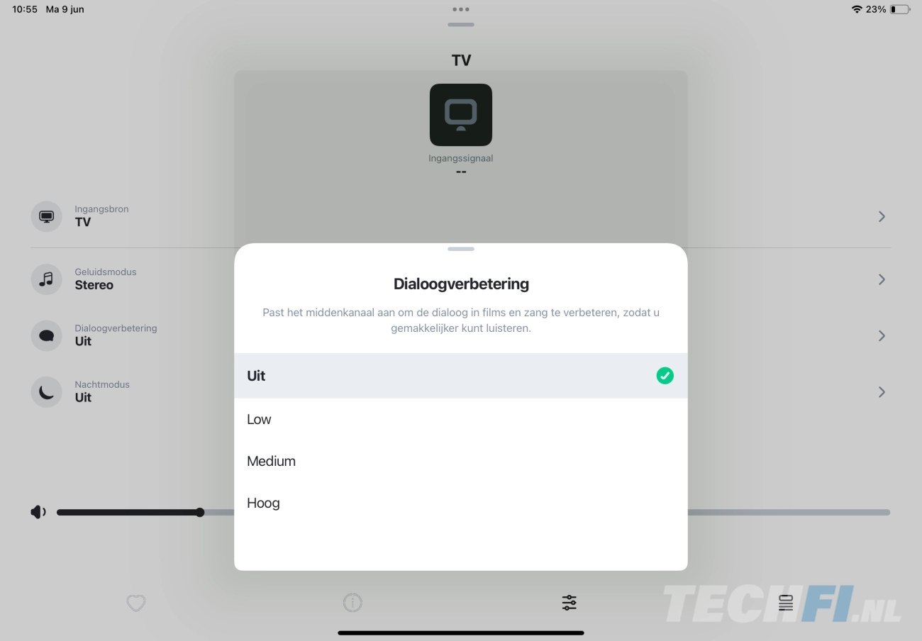 HEOS-app met de Denon Home Amp