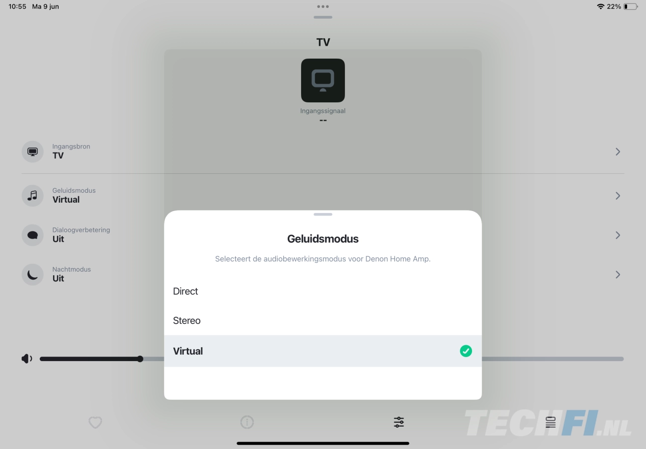 HEOS-app met de Denon Home Amp